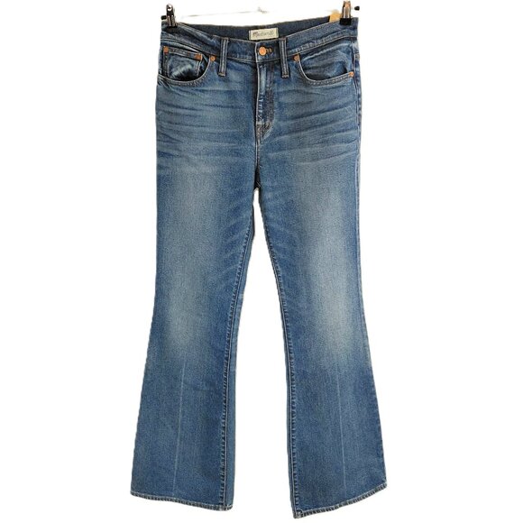 Madewell Flea Market Flare Jeans Waist 30 Blue 5-Pocket Style 33" Inseam - Picture 1 of 10